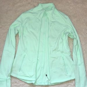 LuluLemon neon green zip up jacket